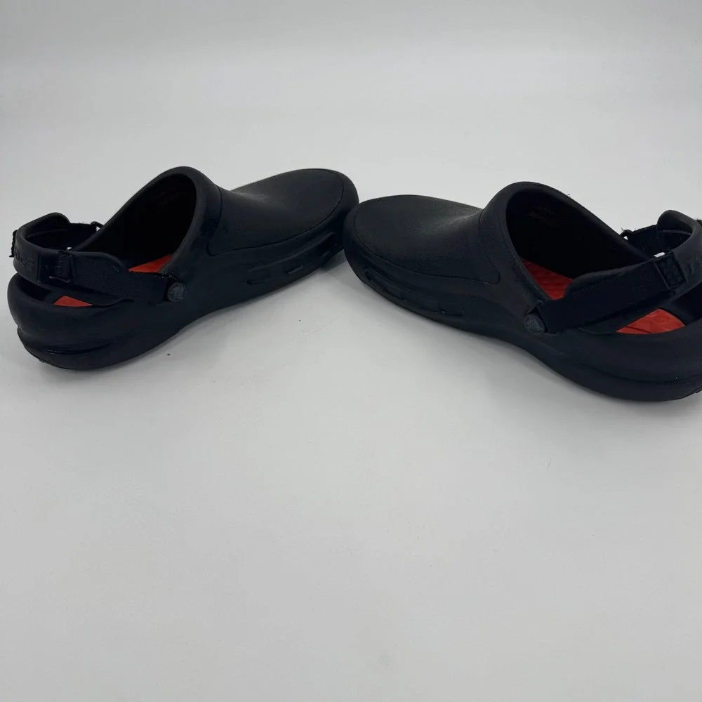 Crocs Bistro Pro LiteRide‎ Clog Mens 9 Womens 11 Black Slip Resistant Work Shoe